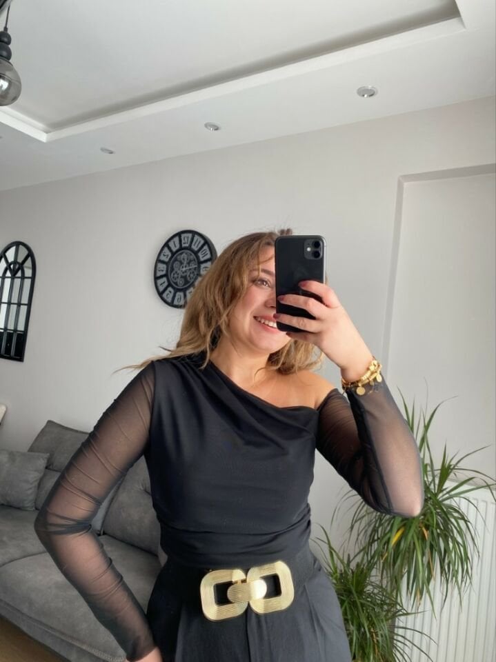 DRAPELİ TÜL TRİKO BLUZ