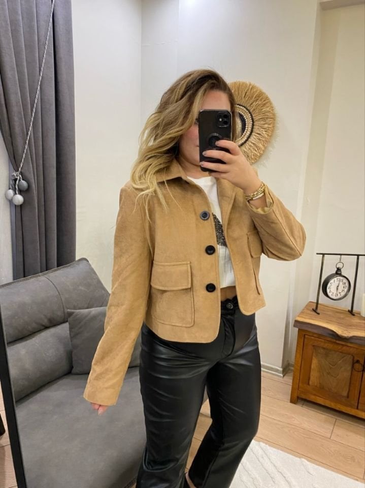 CAMEL SÜET CEKET