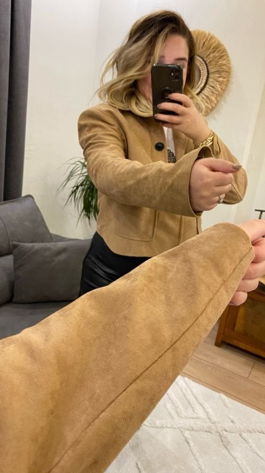 CAMEL SÜET CEKET
